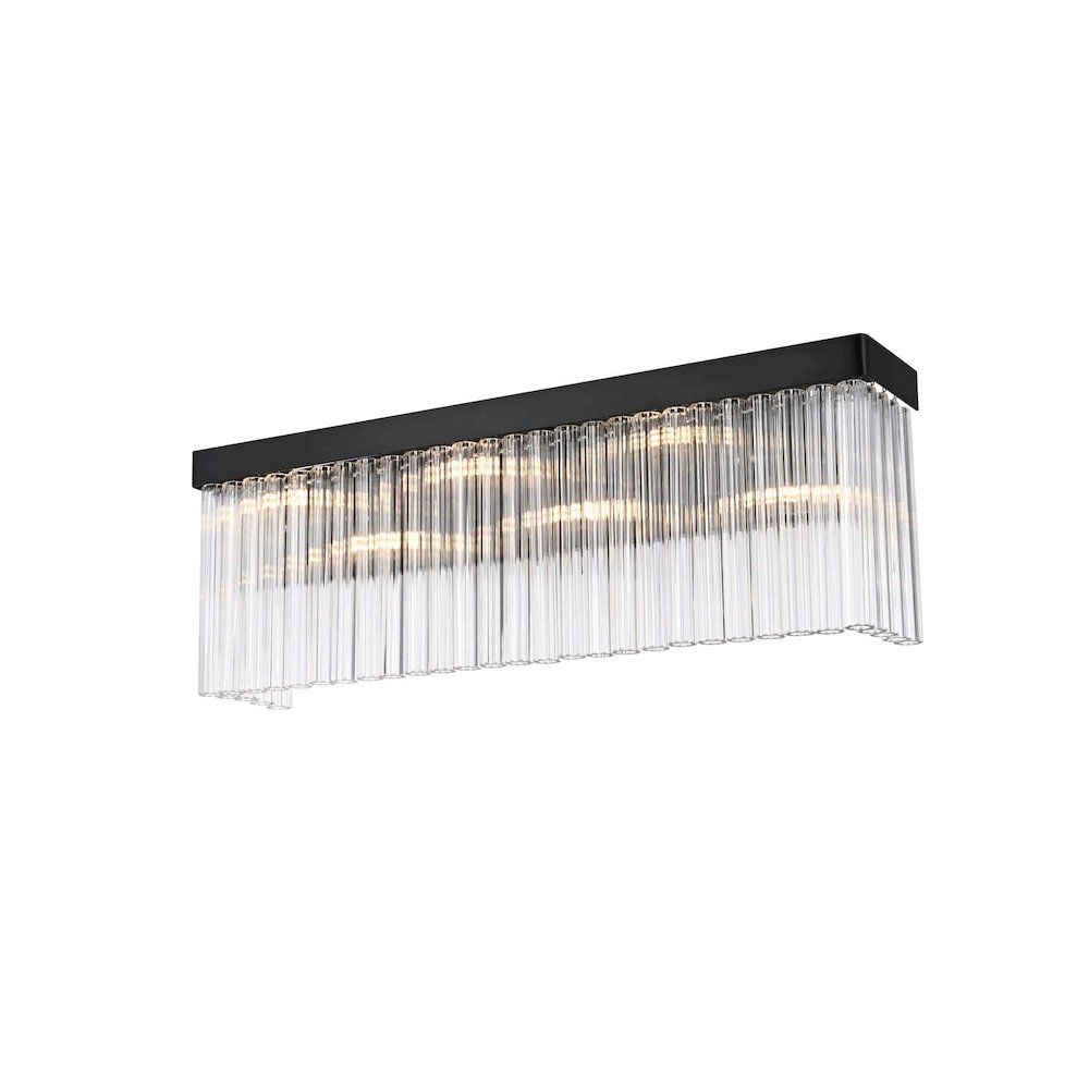 Harlow 26 inch Wall Sconce in Black. Picture 2