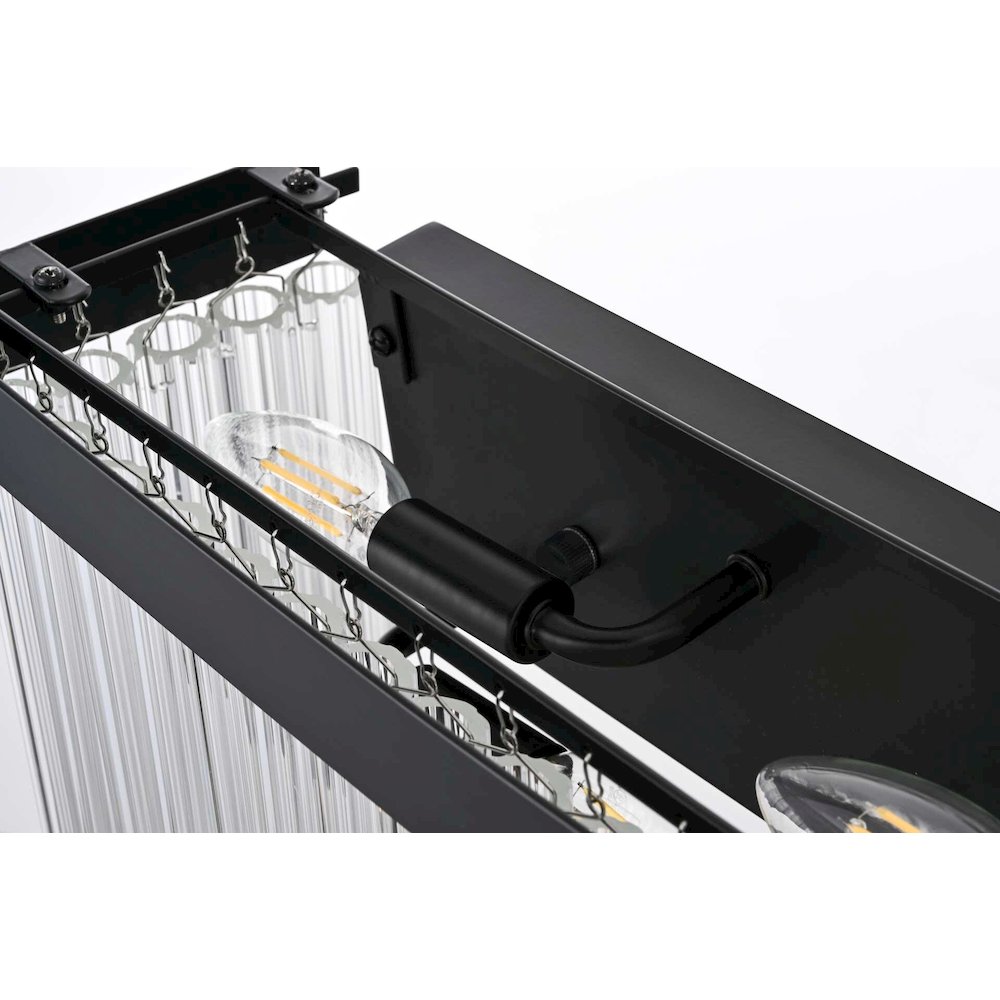 Harlow 26 inch Wall Sconce in Black. Picture 5