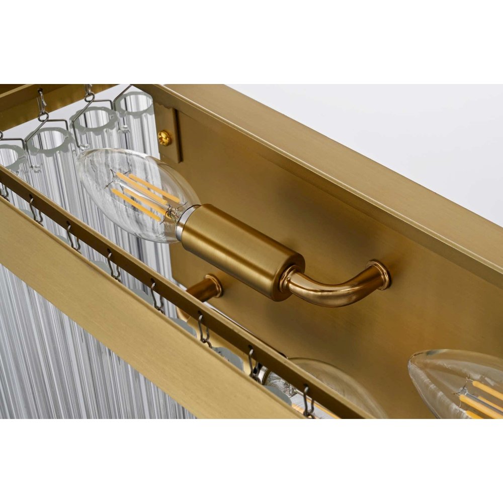 Harlow 26 inch Wall Sconce in Satin Gold. Picture 5