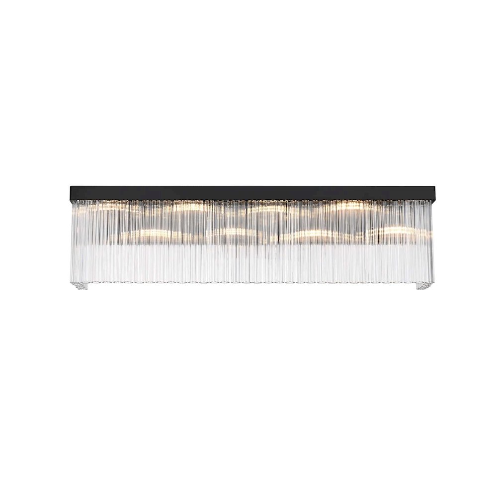 Harlow 34 inch Wall Sconce in Black. Picture 1