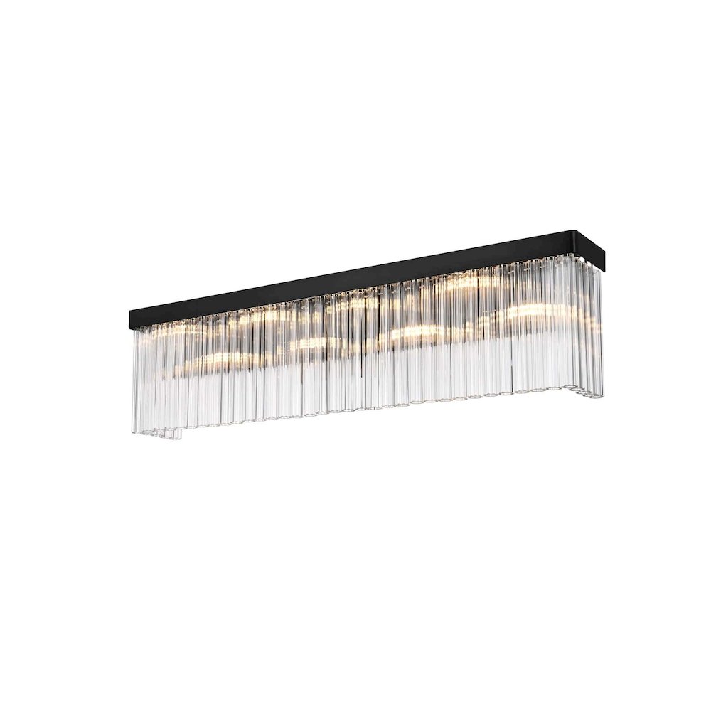 Harlow 34 inch Wall Sconce in Black. Picture 2