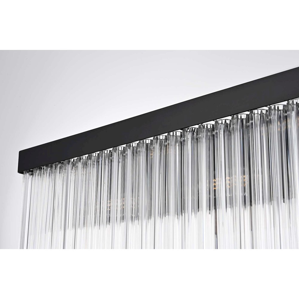 Harlow 34 inch Wall Sconce in Black. Picture 6