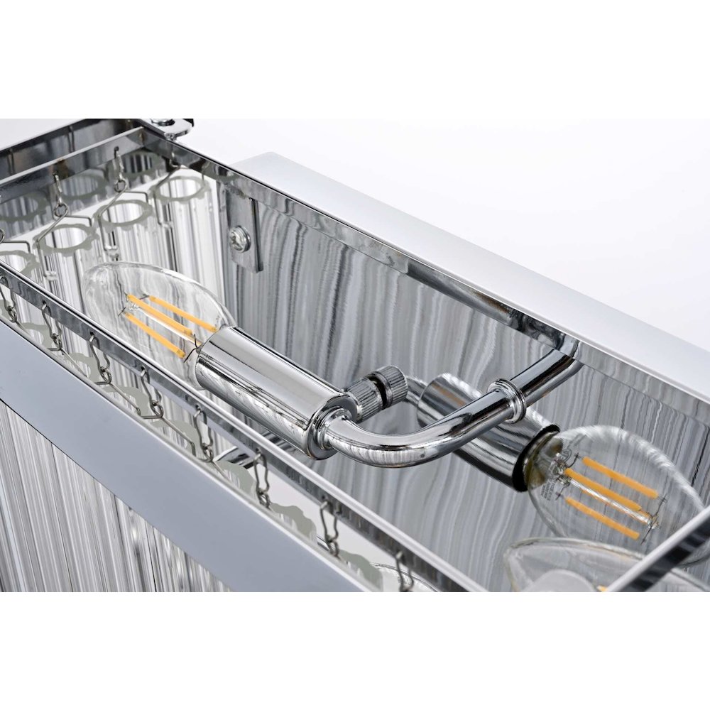 Harlow 34 inch Wall Sconce in Chrome. Picture 5