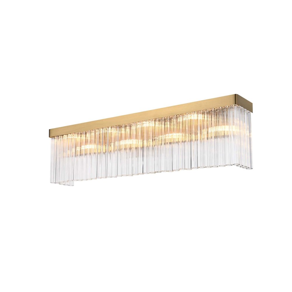 Harlow 34 inch Wall Sconce in Satin Gold. Picture 2
