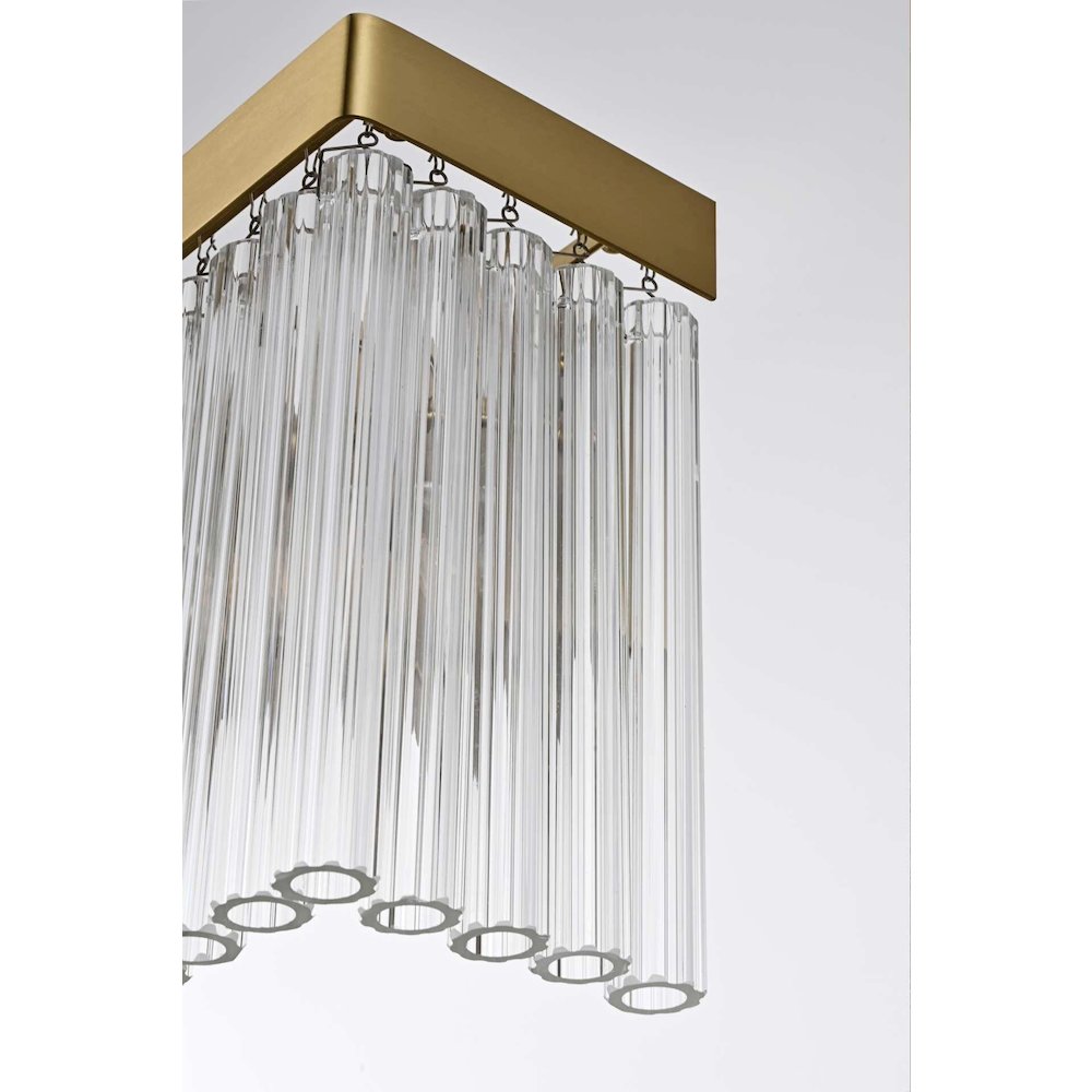 Harlow 34 inch Wall Sconce in Satin Gold. Picture 3