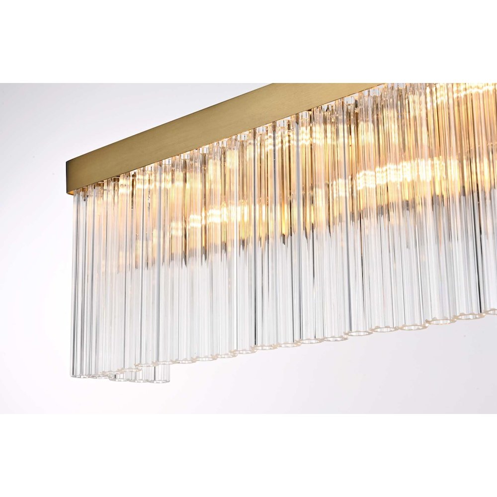 Harlow 34 inch Wall Sconce in Satin Gold. Picture 4
