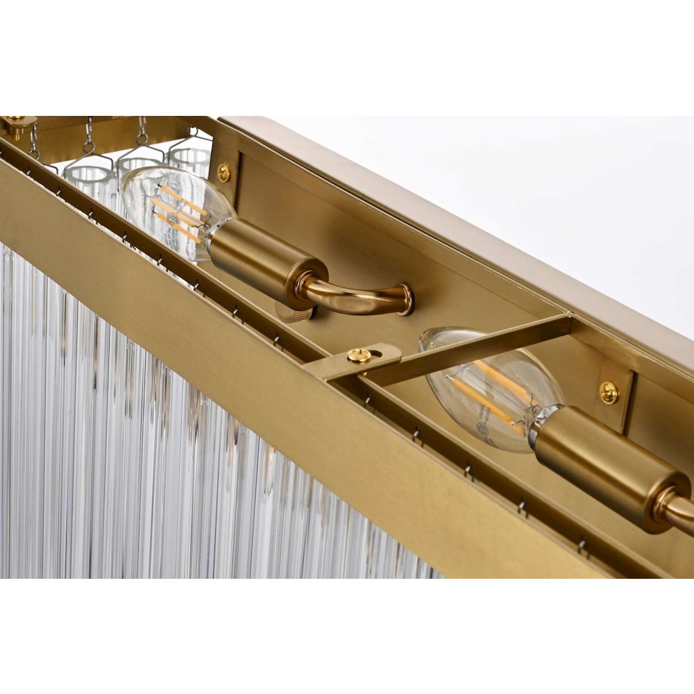 Harlow 34 inch Wall Sconce in Satin Gold. Picture 5