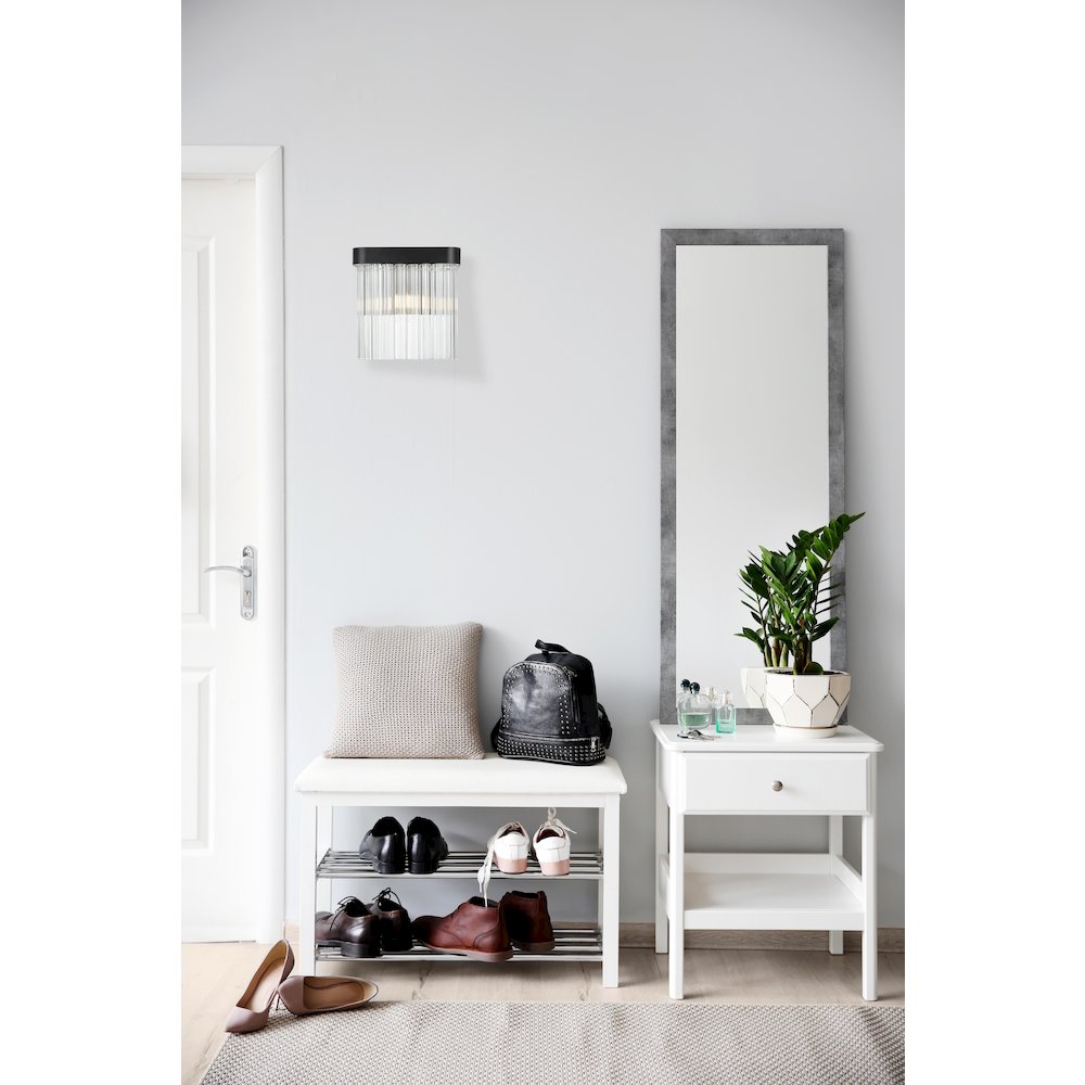 Harlow 9 Inch Wall Sconce In Black. Picture 2