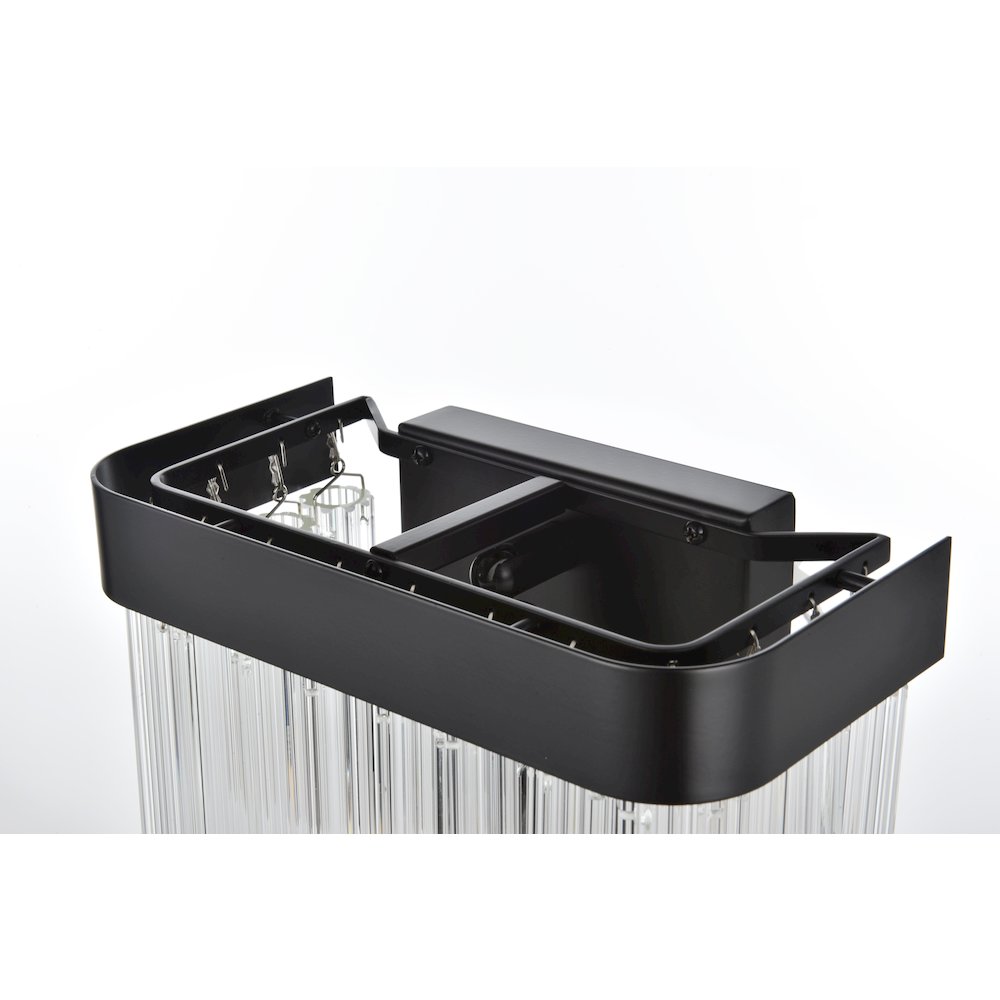 Harlow 9 Inch Wall Sconce In Black. Picture 5