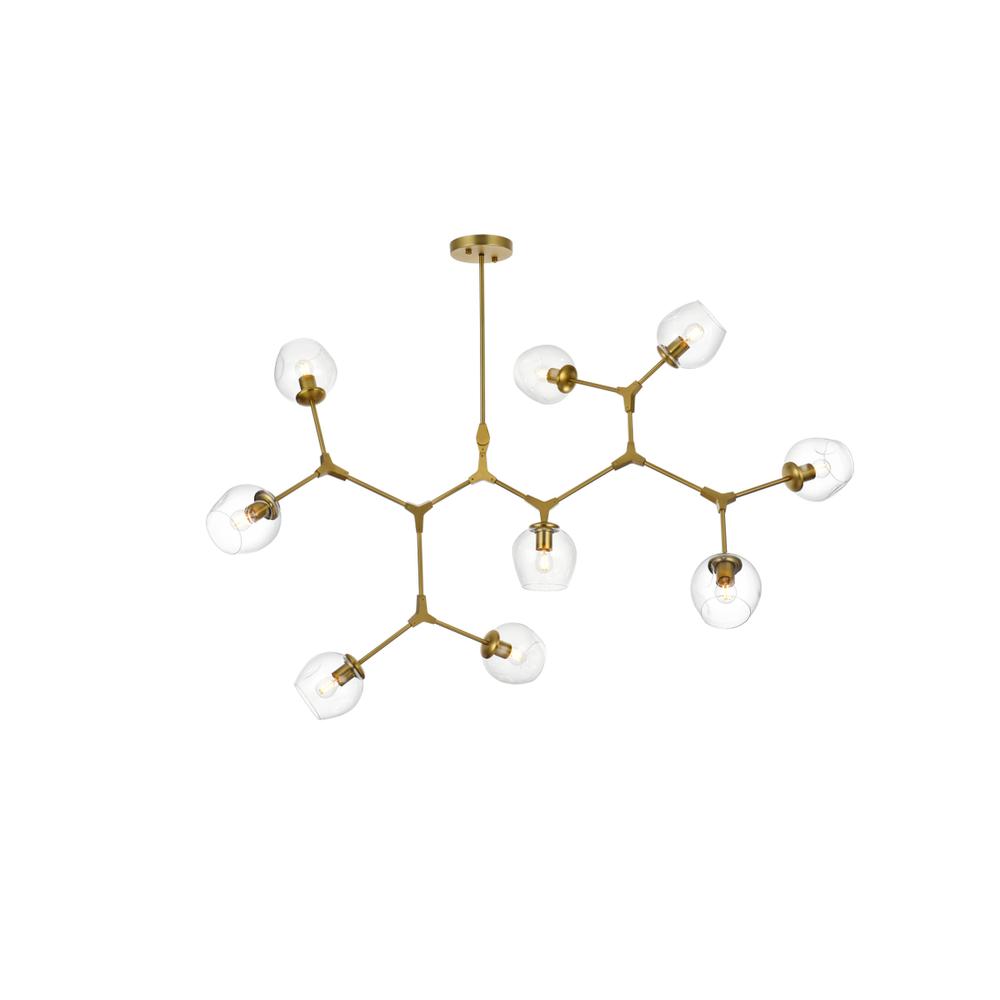 Cavoli 60 inch Chandelier in Brass. Picture 1