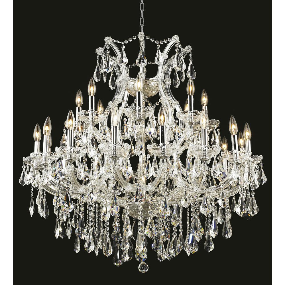 Maria Theresa 24 light Chrome Chandelier Clear Royal Cut Crystal. Picture 1