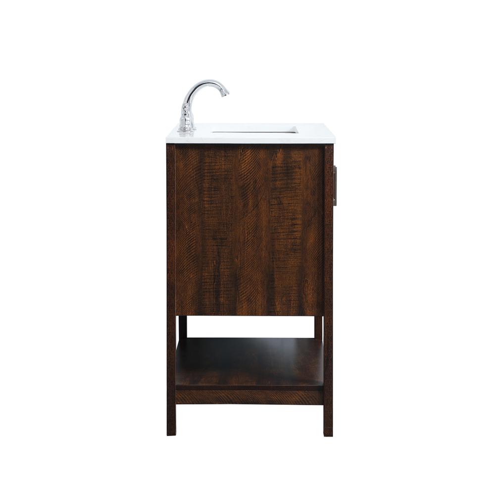 30 inch Single Bathroom Vanity in Espresso. Picture 13