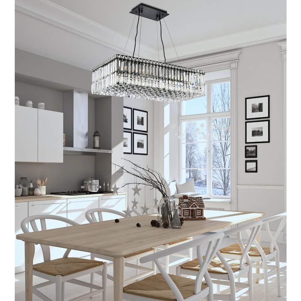 Maxime 28 Inch Black Chandelier. Picture 8