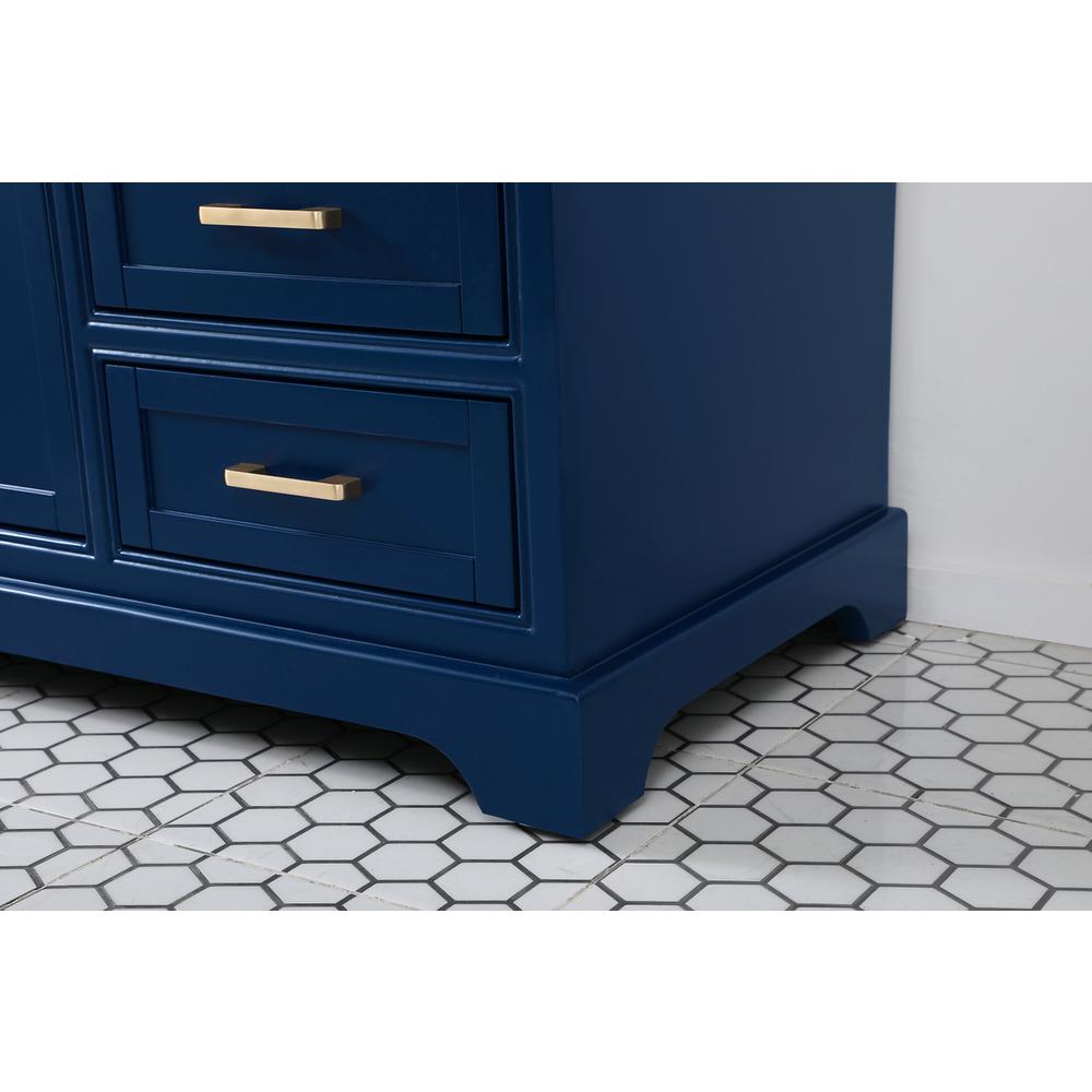 60 inch Single bathroom vanity in blue. Picture 6