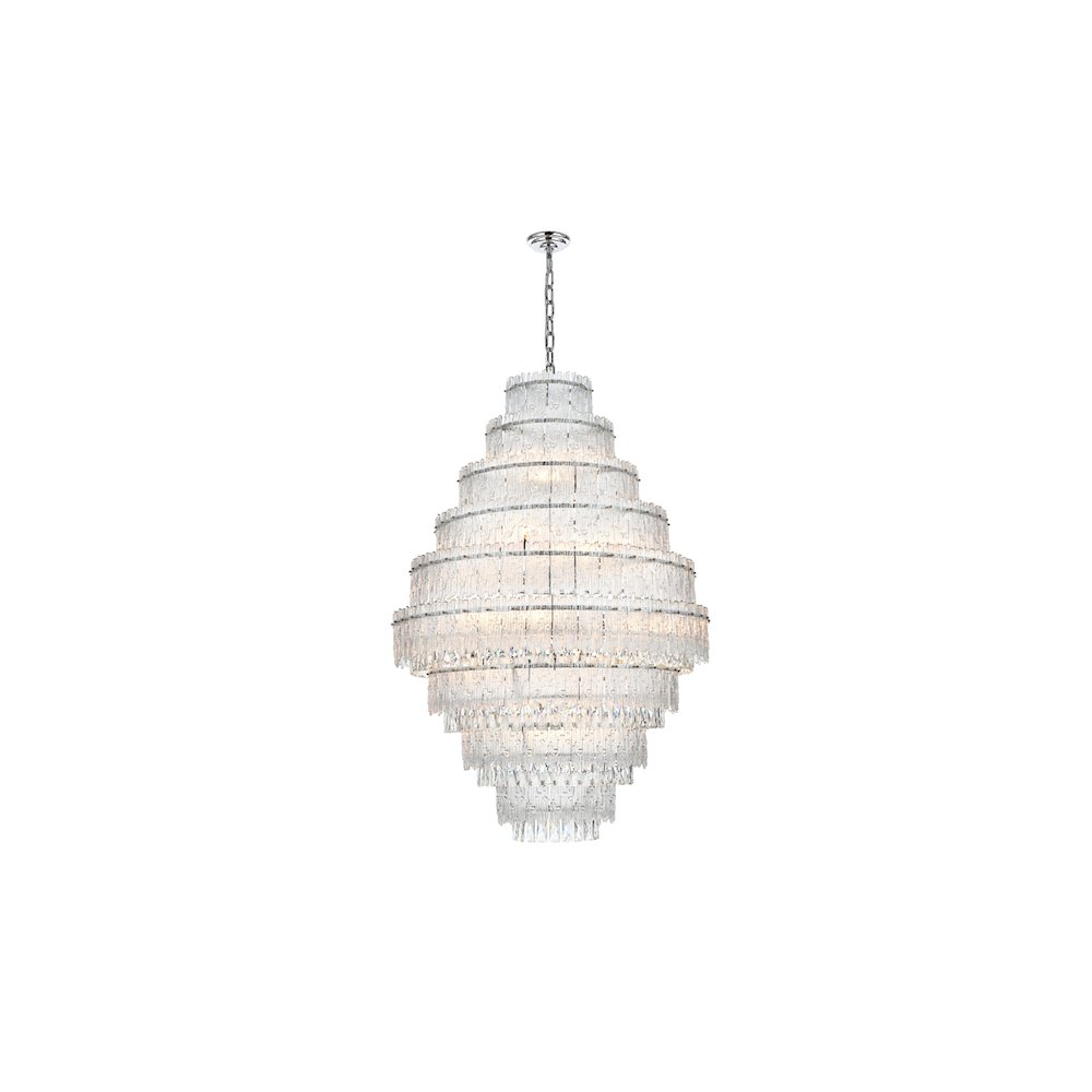 Emilia 36 inch Chandelier in Chrome. Picture 1