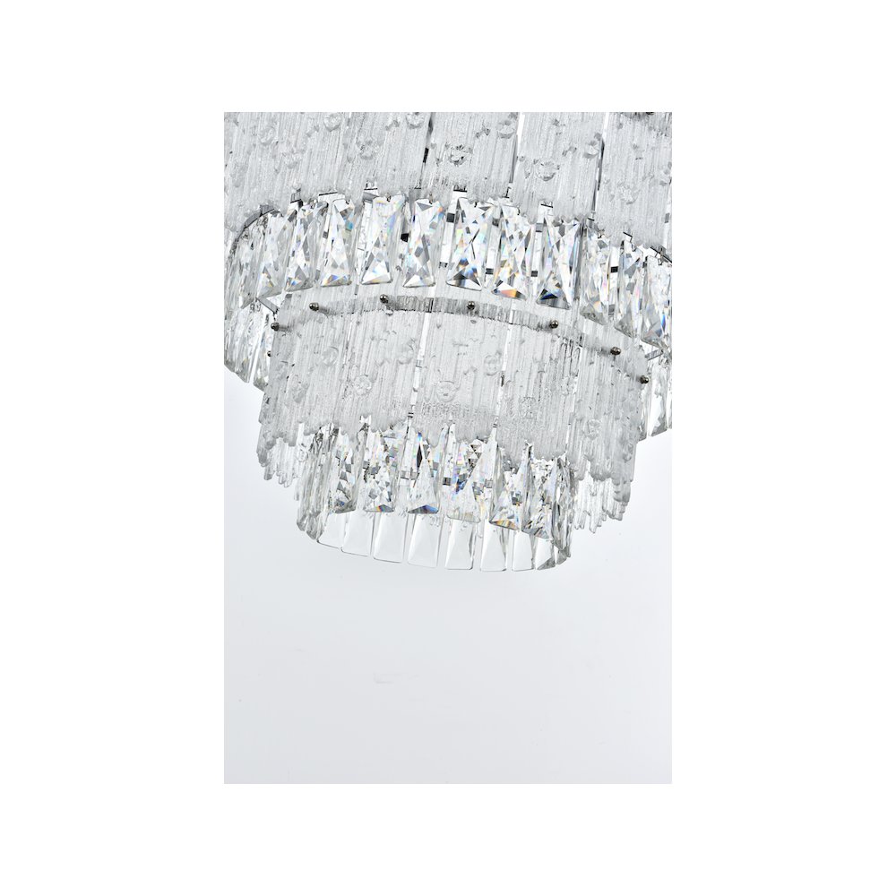 Emilia 36 inch Chandelier in Chrome. Picture 4