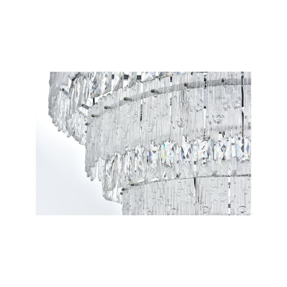 Emilia 36 inch Chandelier in Chrome. Picture 6