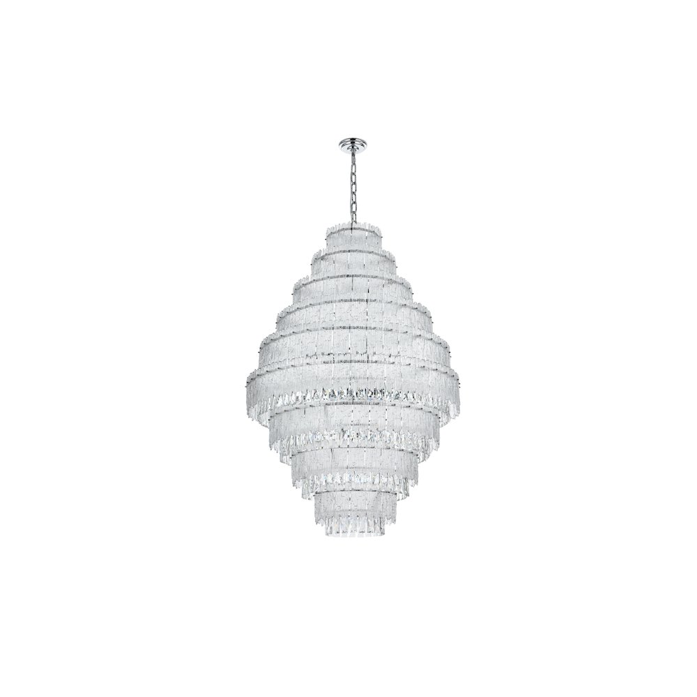 Emilia 36 inch Chandelier in Chrome. Picture 8