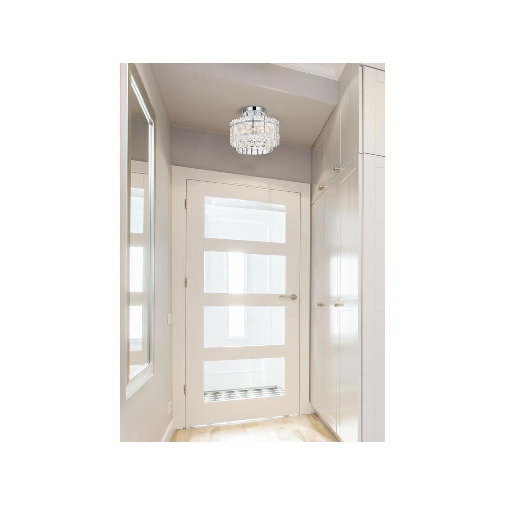 Emilia 12 inch Flush Mount in Chrome. Picture 2