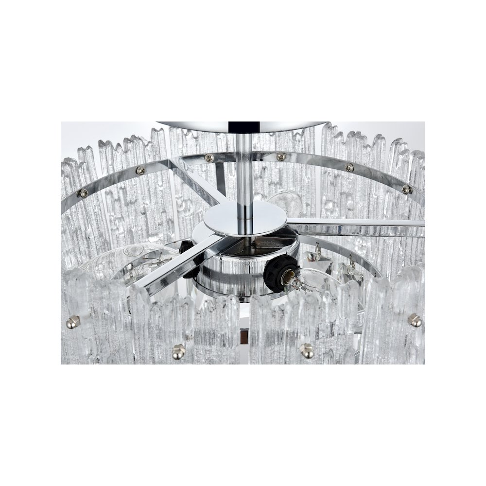 Emilia 12 inch Flush Mount in Chrome. Picture 5