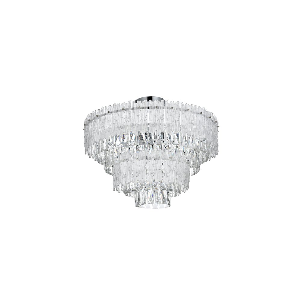 Emilia 25 inch Flush Mount in Chrome. Picture 7