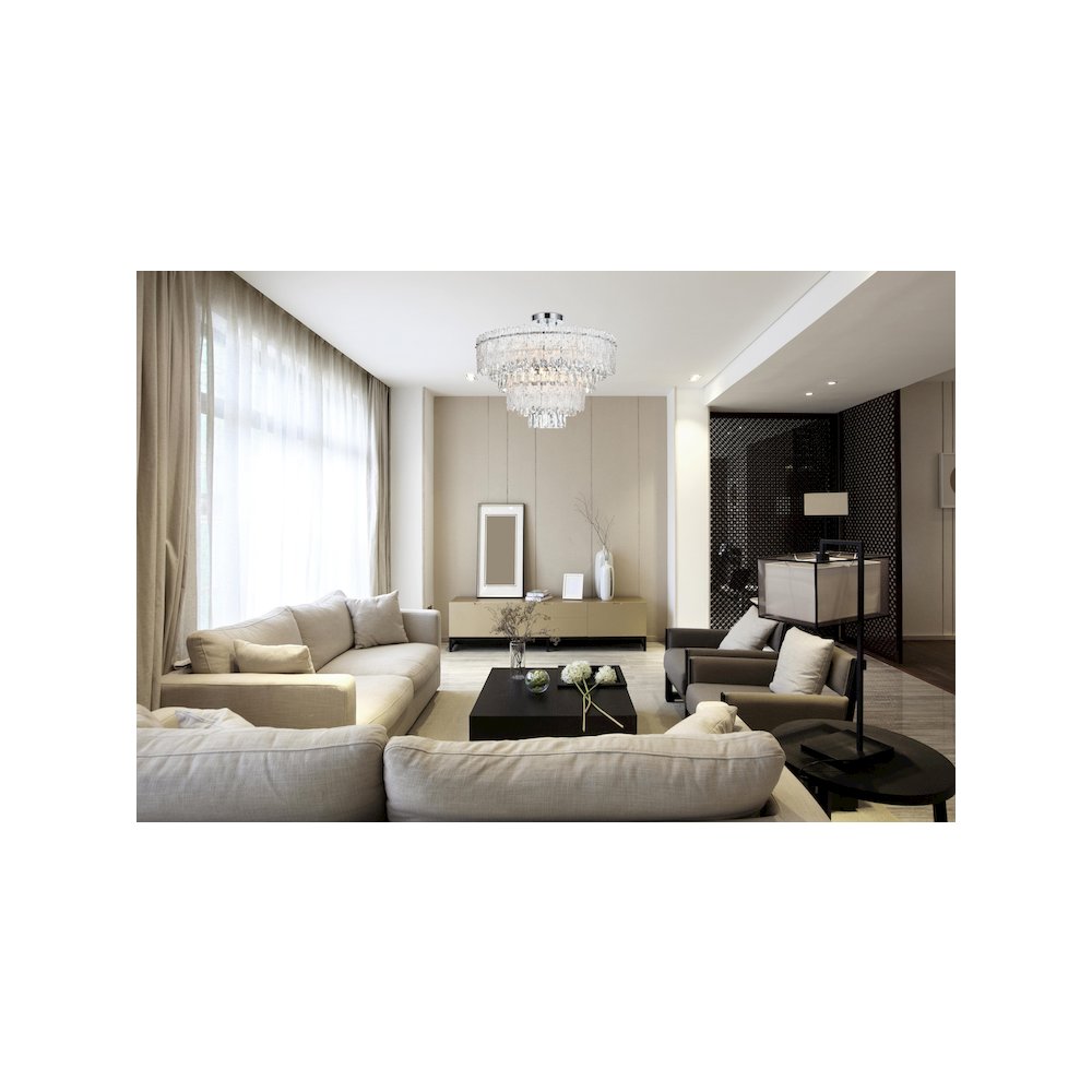Emilia 25 inch Flush Mount in Chrome. Picture 9