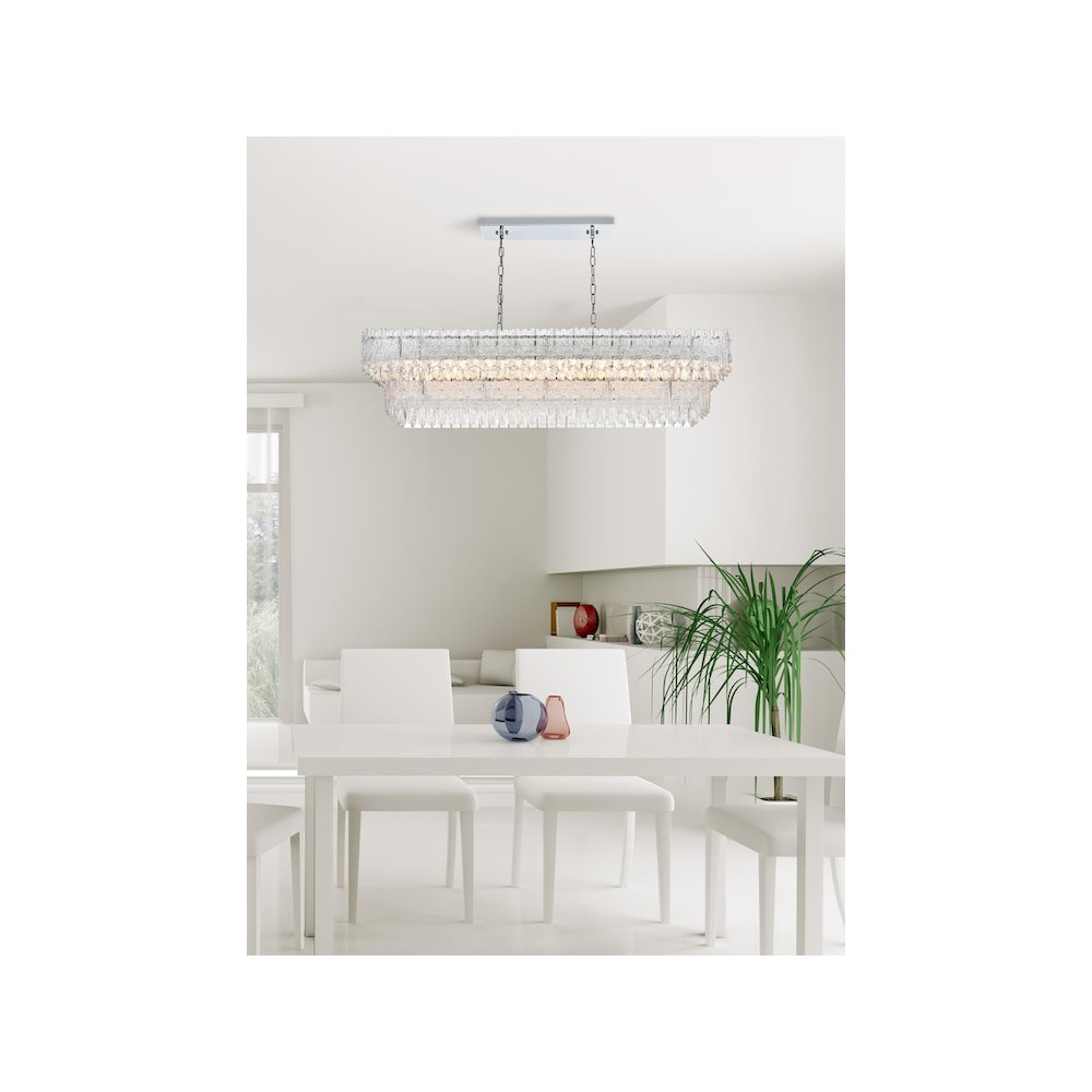 Emilia 50 inch Chandelier in Chrome. Picture 2