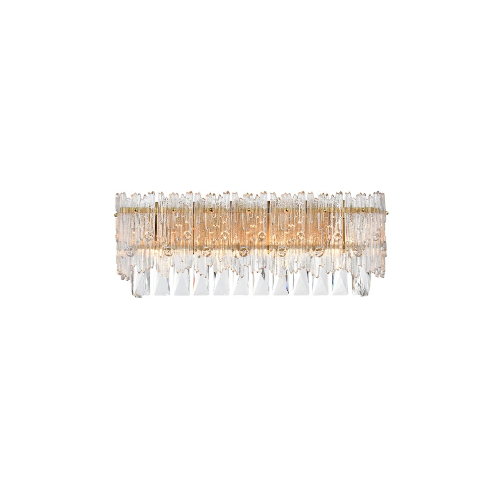 Emilia 19 inch Wall Sconce in Satin Gold. Picture 1