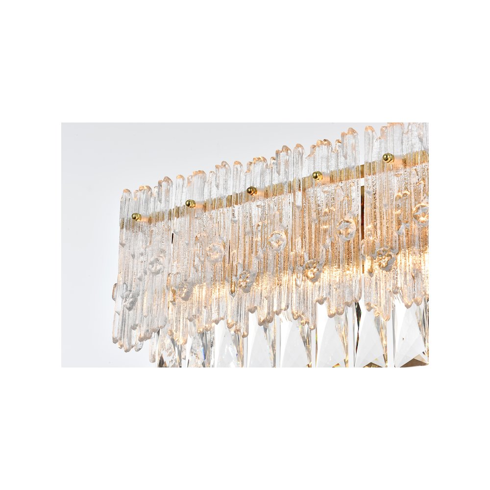 Emilia 19 inch Wall Sconce in Satin Gold. Picture 4