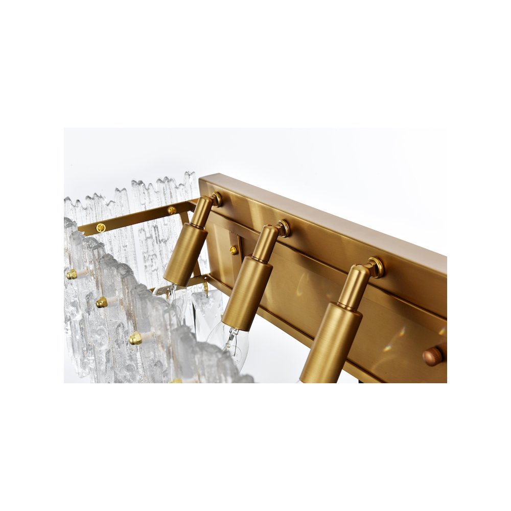 Emilia 19 inch Wall Sconce in Satin Gold. Picture 5