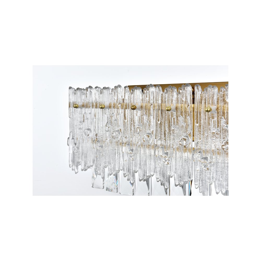 Emilia 19 inch Wall Sconce in Satin Gold. Picture 6