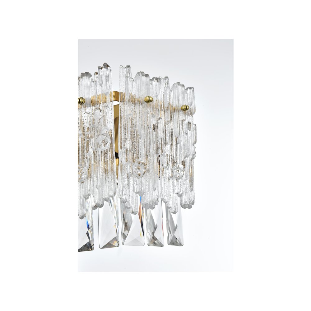Emilia 19 inch Wall Sconce in Satin Gold. Picture 7
