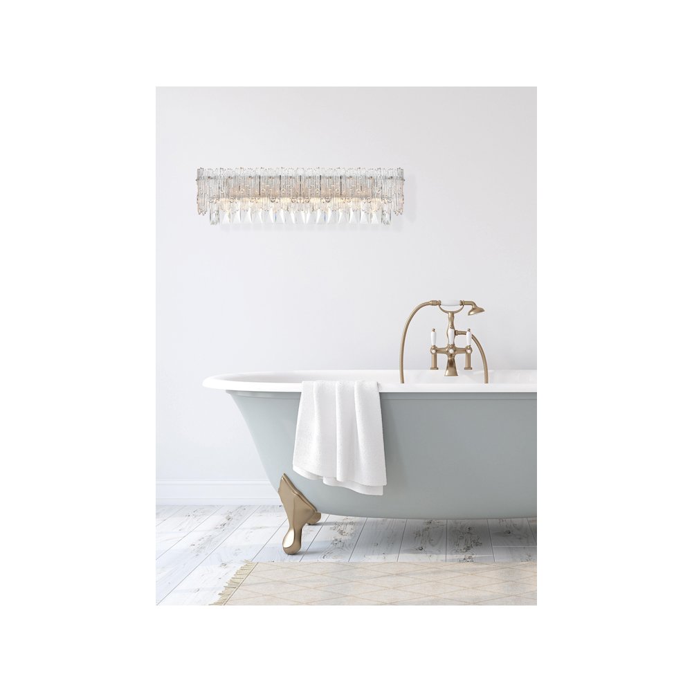 Emilia 27 inch Wall Sconce in Chrome. Picture 2