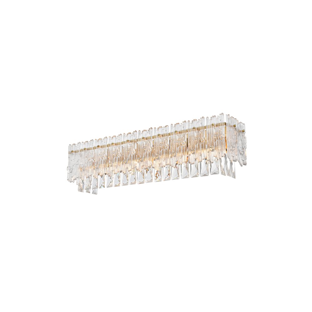 Emilia 27 inch Wall Sconce in Satin Gold. Picture 3