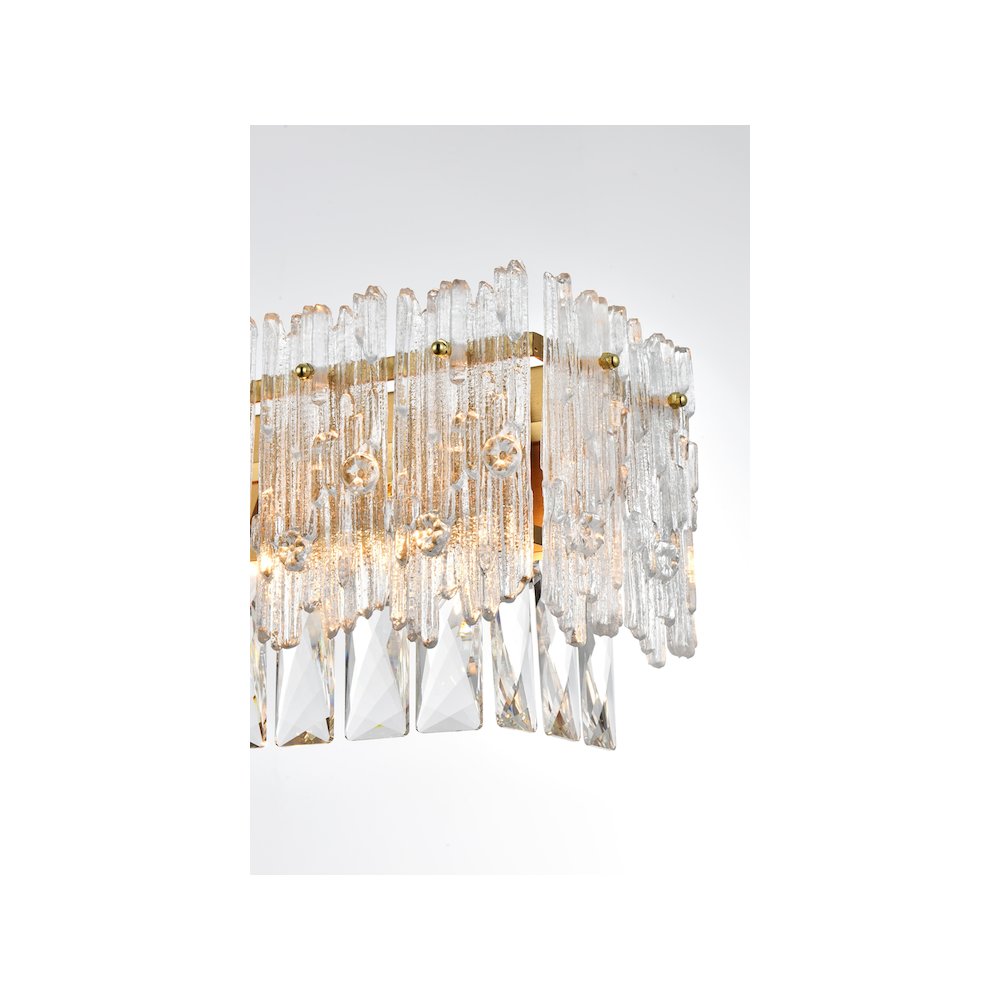 Emilia 27 inch Wall Sconce in Satin Gold. Picture 5