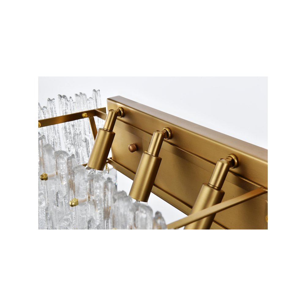 Emilia 27 inch Wall Sconce in Satin Gold. Picture 6