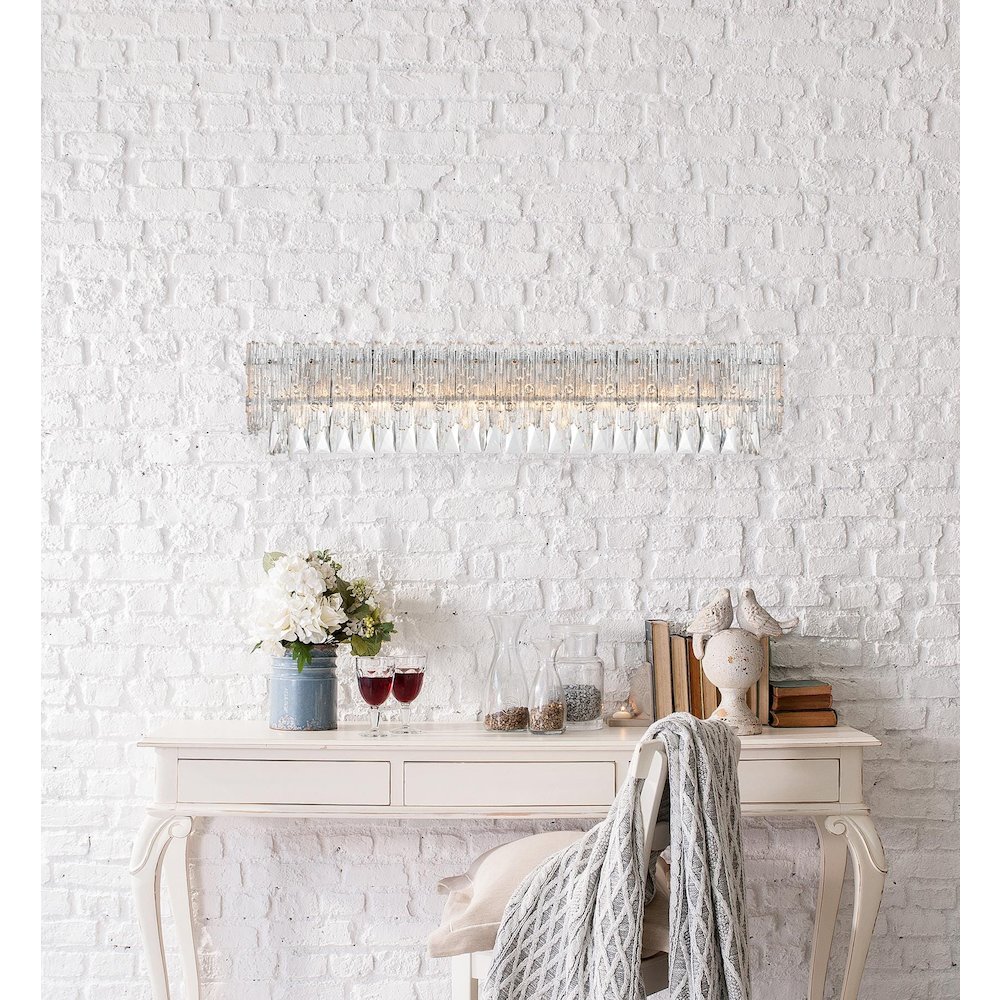 Emilia 34.5 inch Wall Sconce in Chrome. Picture 2