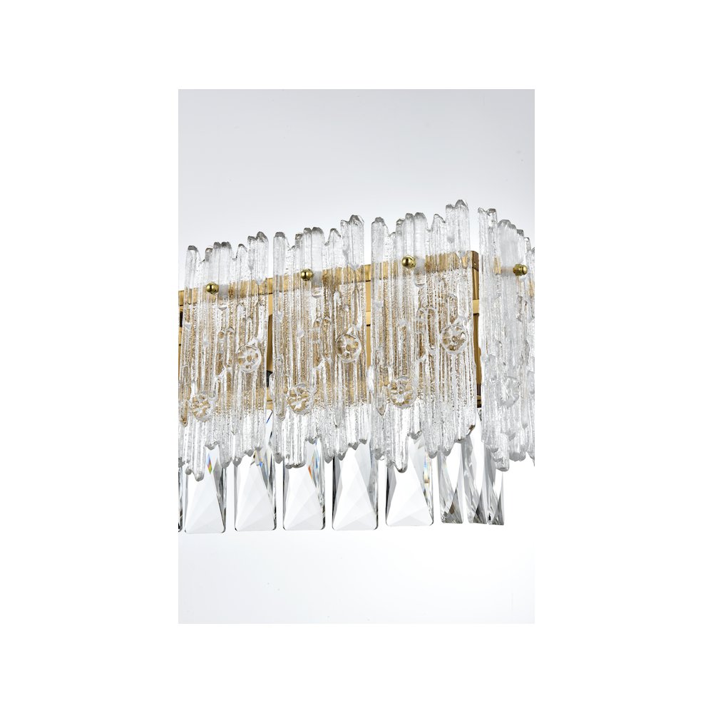 Emilia 34.5 inch Wall Sconce in Satin Gold. Picture 7