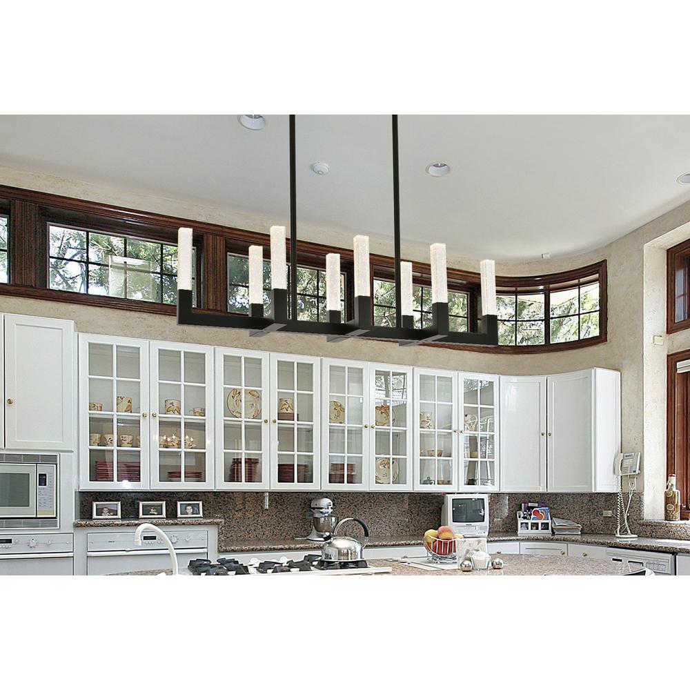 Noemi 42 inch Adjustable LED Pendant in Black. Picture 11