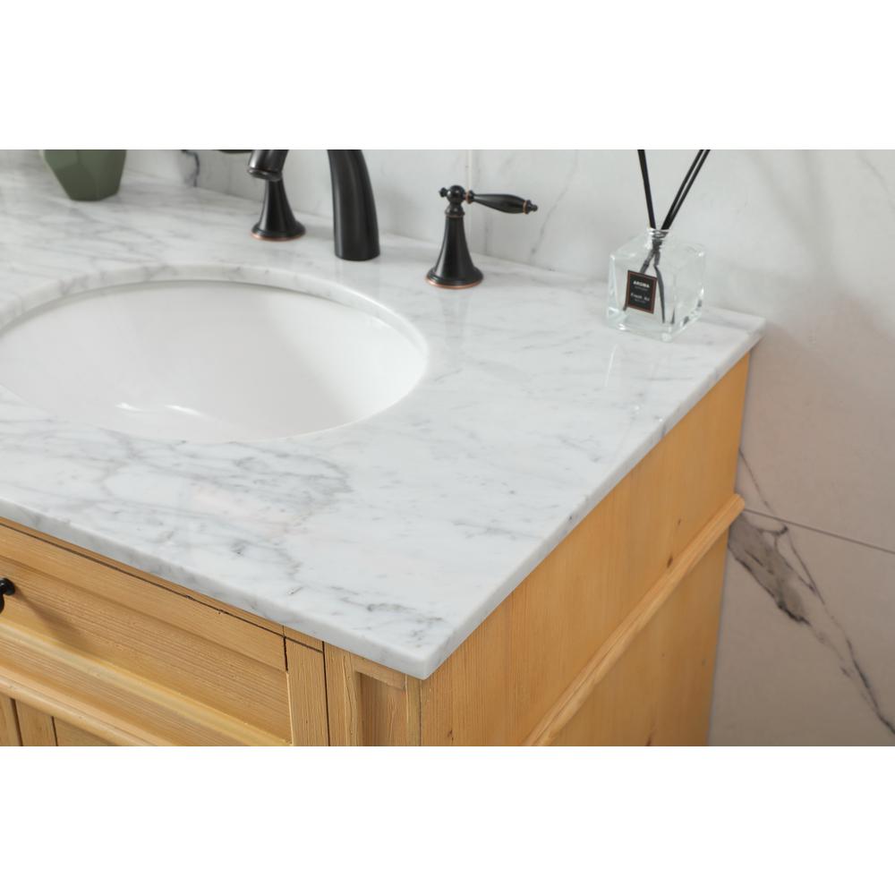 72 inch double bathroom vanity in natural wood. Picture 5