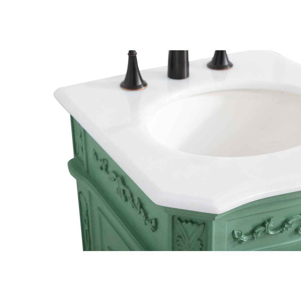 19 inch Single Bathroom vanity in vintage mint. Picture 11