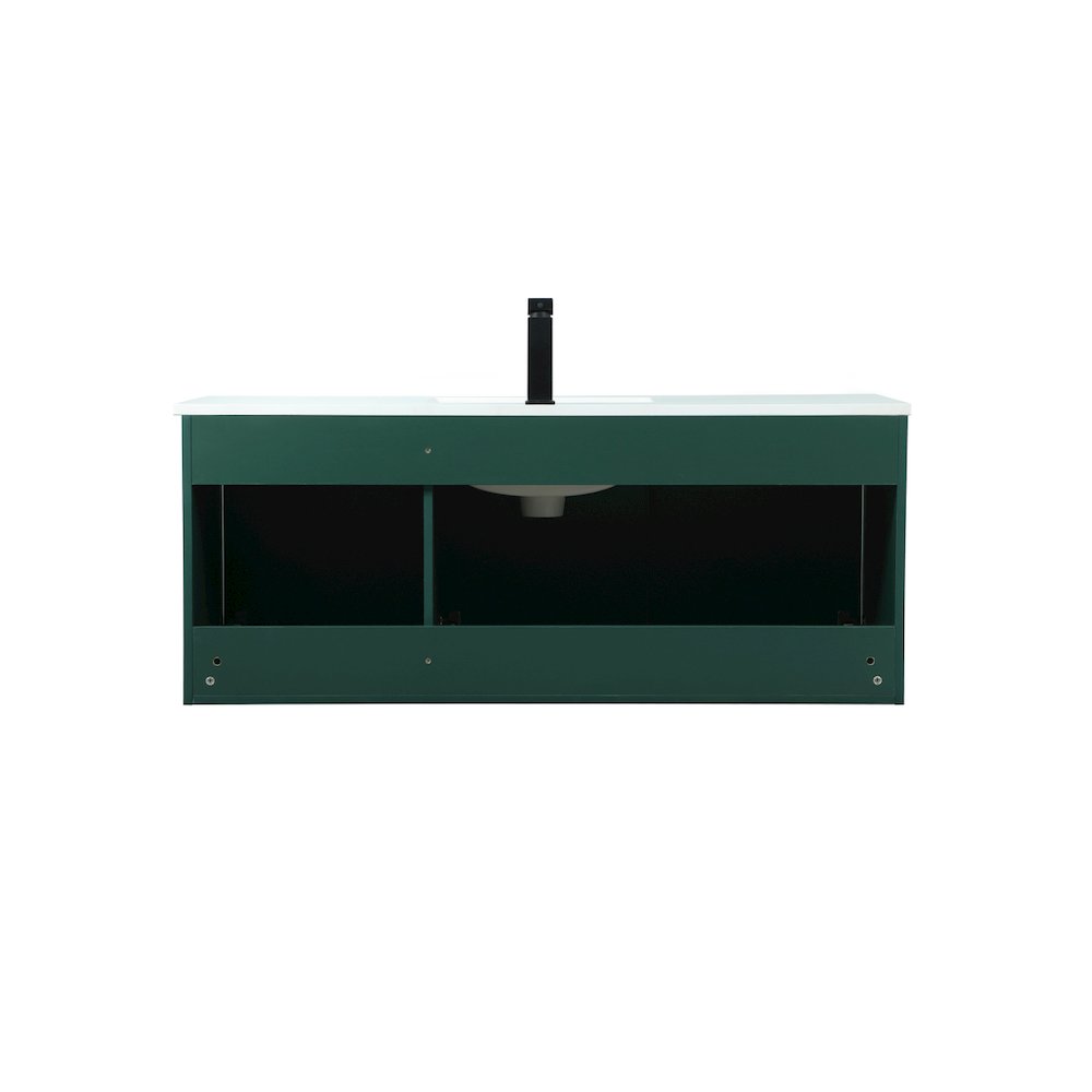 48 Inch Single Bathroom Vanity In Green. Picture 16