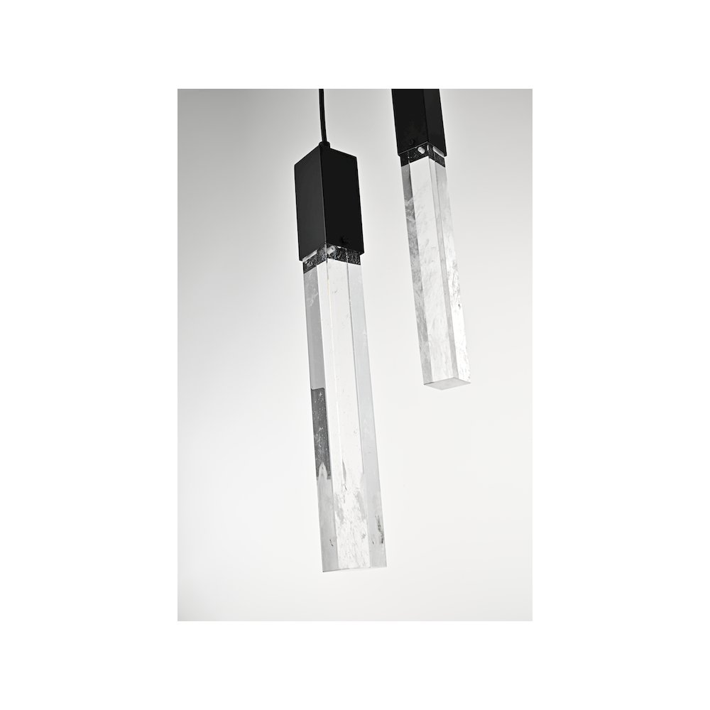Aurora 36 inch Chandelier in Black. Picture 6