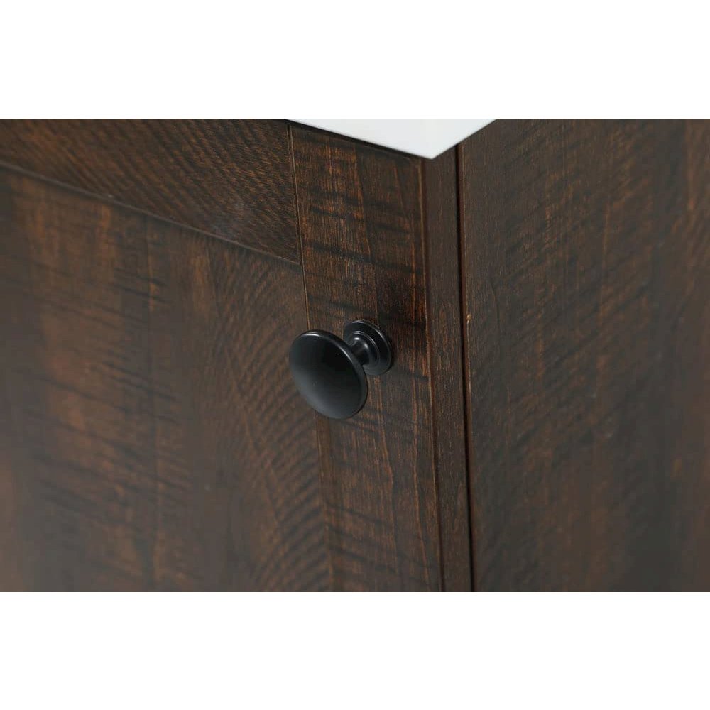 18 inch Single Bathroom Vanity in Weathered oak. Picture 7