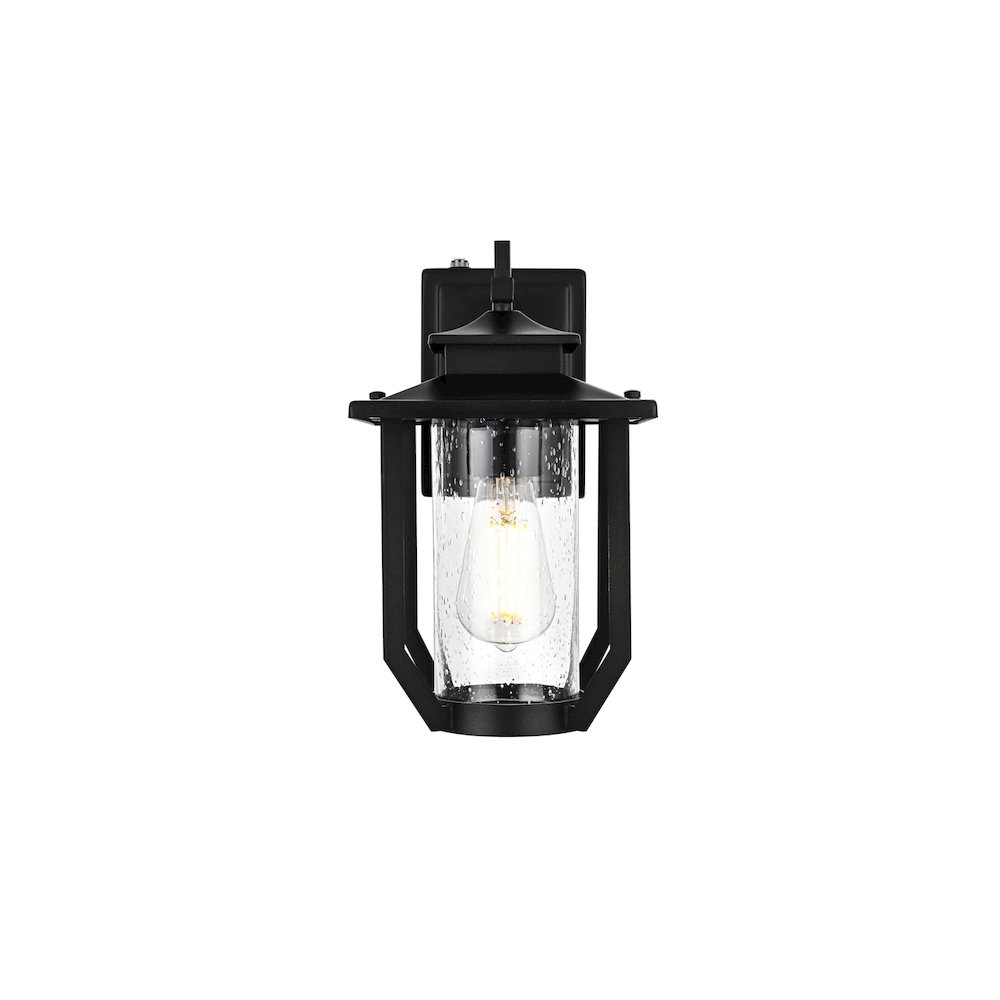 Wensley 7 inch Outdoor Pendant in Black. Picture 1