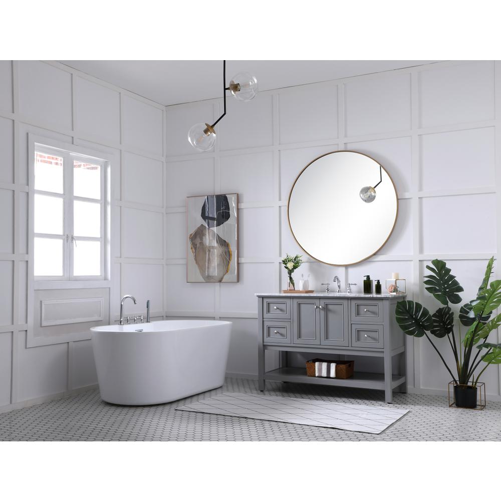 48 in. Single bathroom vanity set in Grey. Picture 9