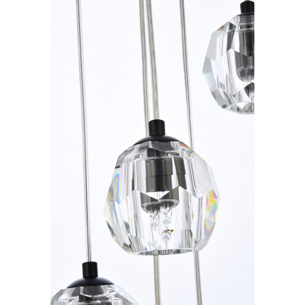 Eren 18 lights Black pendant. Picture 3