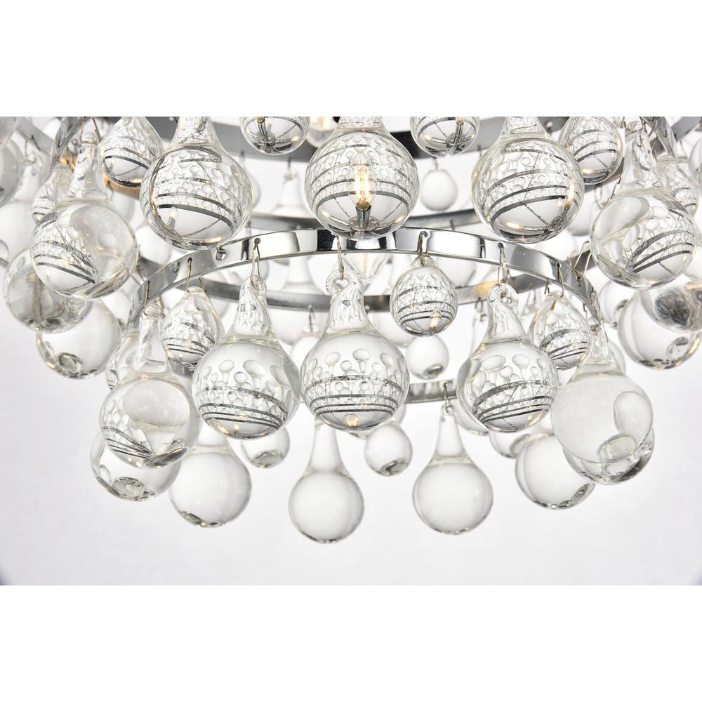Kora Collection Pendant D17 H10.9 Lt:5 Chrome Finish. Picture 3