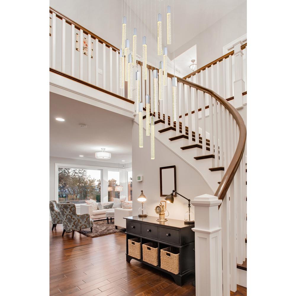 Weston 16 lights pendant in chrome. Picture 8