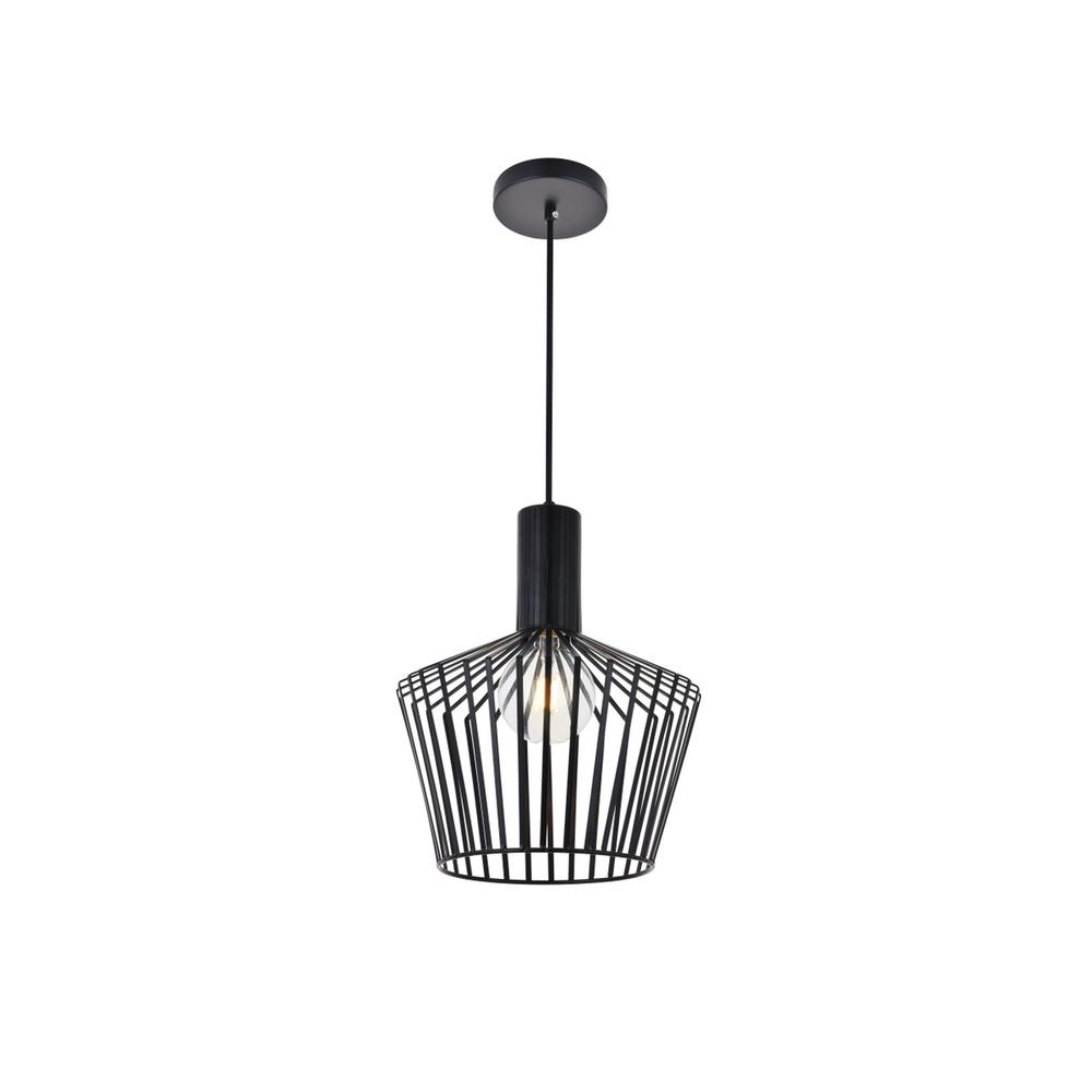 Ronnie 1 Light Black Pendant. Picture 2